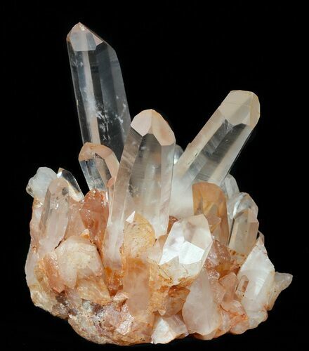 Tangerine Quartz Crystal Cluster - Madagascar #58872